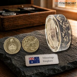 "Australien Münzring Känguru | 1 Dollar Ring mit 22K Vergoldung"<br>wurde zur Wunschliste hinzugefügt