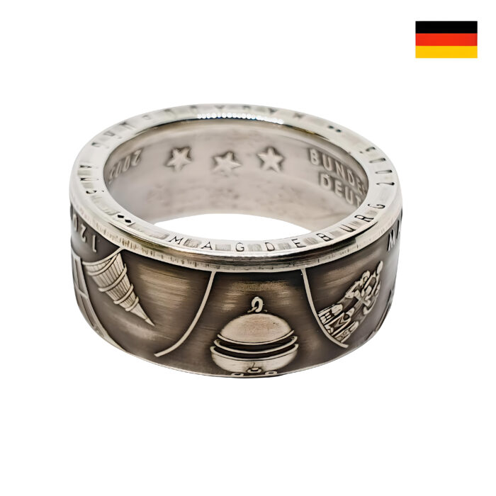 Münzring 10 Euro Magdeburg Silber 925er personalisierbar – Bild 8