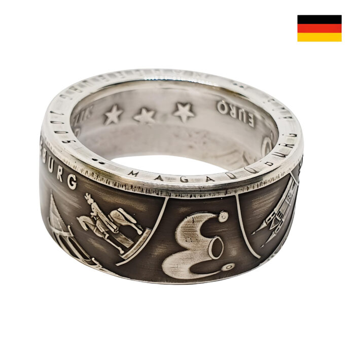 Münzring 10 Euro Magdeburg Silber 925er personalisierbar – Bild 7