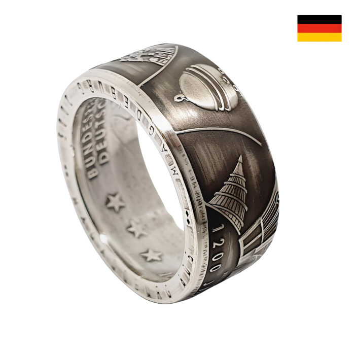 Münzring 10 Euro Magdeburg Silber 925er personalisierbar – Bild 2