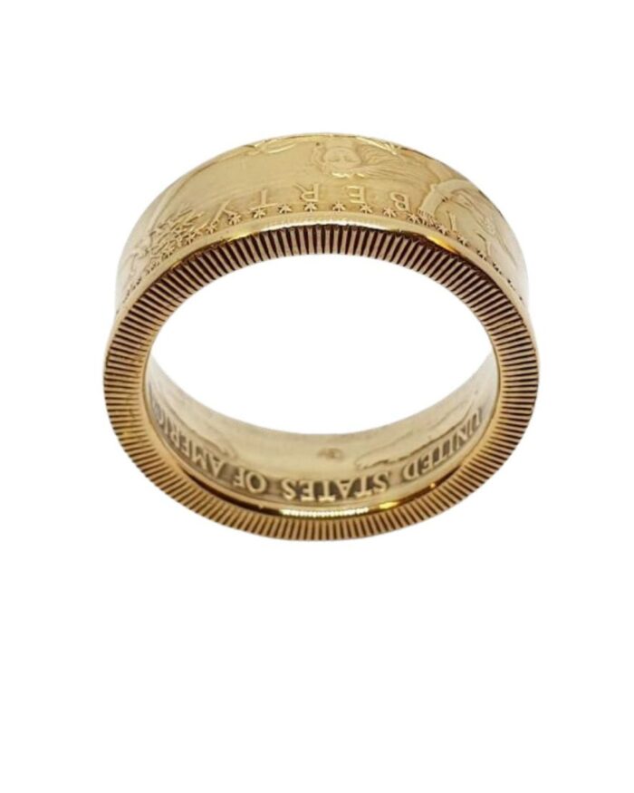 Goldring aus American Eagle Goldmünze 22 K Gold (91,66% Feingoldanteil