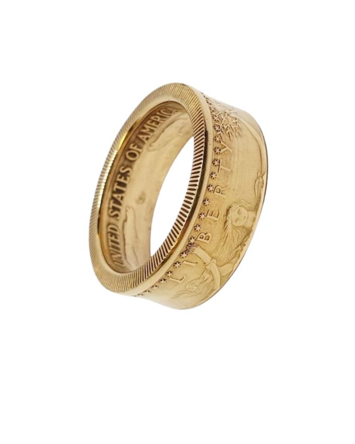 Goldring aus American Eagle Goldmünze 22 K Gold (91,66% Feingoldanteil