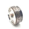Münzring-Exklusiver Schmuck: Personalisierter 925er Silberring mit 1 Cent Münze aus Kanada als Drehring" – Bild 2