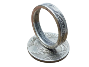 "Münzring aus original Five Cent Münze USA"<br>wurde zur Wunschliste hinzugefügt