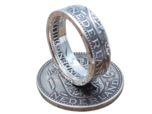 "Münzring aus 1 Gulden Münze 720er Silber Niederlande"<br>wurde zur Wunschliste hinzugefügt