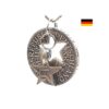 Münzanhänger aus 5 DM Silbermünze mit Wunschjahrgang 1951 bis 1974!