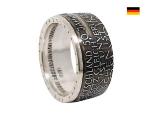 "Münzring-50 Jahre Grundgesetz: Jubiläum mit individuell gestaltbarem Ring aus 925er Silber!"<br>wurde zur Wunschliste hinzugefügt