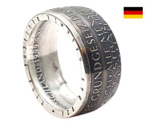 "Münzring-50 Jahre Grundgesetz: Jubiläum mit individuell gestaltbarem Ring aus 925er Silber!"<br>wurde zur Wunschliste hinzugefügt