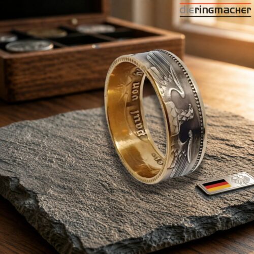 Muenzring-Hindenburg-5-Mark-Silberring-mit-24K-Vergoldung