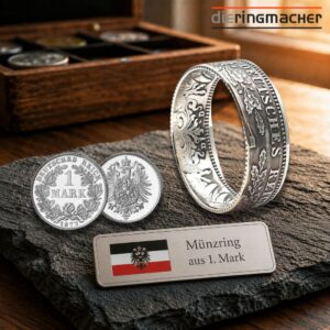 "Münzring Silber aus 1 Mark Kaiserzeit"<br>wurde zur Wunschliste hinzugefügt