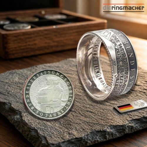 Münzring aus 10 DM Silber 2001 Bundesverfassungsgericht