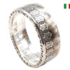 Silberring aus 500 Lire Münze/ Italien