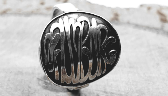 925er Silberring, mit Schriftzug „Naumburg“