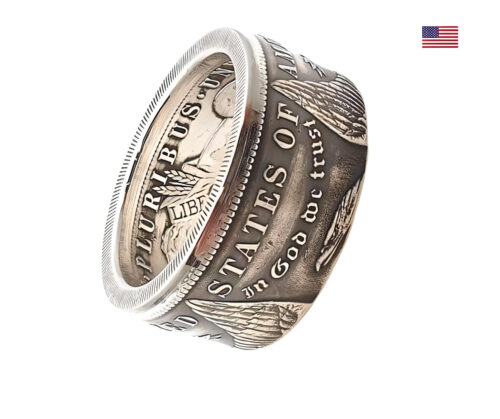 Entdecke unseren einzigartigen Münzring aus einem 1 Morgan Dollar USA in 900er Silber!