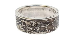 "Münzring aus 10 Euro 2003 Ruhrgebiet Silber 925er personalisierbar"<br>wurde zur Wunschliste hinzugefügt