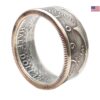 Münzring aus original 1/2 Silber Dollar USA - Egal ob als Geschenk oder für sich selbst: Personalisierbarer Schmuck mit historischem Flair – Bild 6