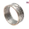 Münzring aus original 1/2 Silber Dollar USA - Egal ob als Geschenk oder für sich selbst: Personalisierbarer Schmuck mit historischem Flair – Bild 7