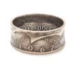 Münzring aus original 1/2 Silber Dollar USA - Egal ob als Geschenk oder für sich selbst: Personalisierbarer Schmuck mit historischem Flair – Bild 2