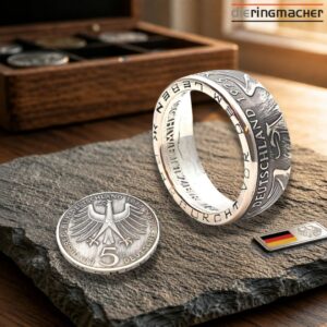 "Münzring Albert Schweitzer 1975 | Ring aus 5 DM Gedenkmünze"<br>wurde zur Wunschliste hinzugefügt
