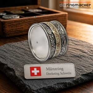 "Schweizer Münzring aus Franken-Münzen | Silber & Gold"<br>wurde zur Wunschliste hinzugefügt