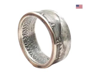 "Münzring aus original 1/2 Silber Dollar USA - Egal ob als Geschenk oder für sich selbst: Personalisierbarer Schmuck mit historischem Flair"<br>wurde zur Wunschliste hinzugefügt