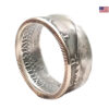 Münzring aus original 1/2 Silber Dollar USA