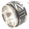Bereichere deinen Schmuckkasten mit unserem individuell gestaltbaren Silberring 925 Spinning Ring für Damen und Herren