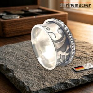 "Drehring aus 925 Silber | Meditationsring mit Gravur"<br>wurde zur Wunschliste hinzugefügt