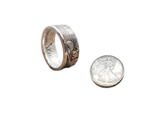 "Münzring 900 Silber aus einem Half Dollar USA Silber 1943 Walking Liberty"<br>wurde zur Wunschliste hinzugefügt