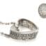 Herzanhänger aus original 1 Mark Silbermünze Kaiserzeit
