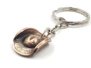 "Schlüsselanhänger Cowboy Hut Münze 2 Pfennig mit Wunschprägejahr"<br>wurde zur Wunschliste hinzugefügt