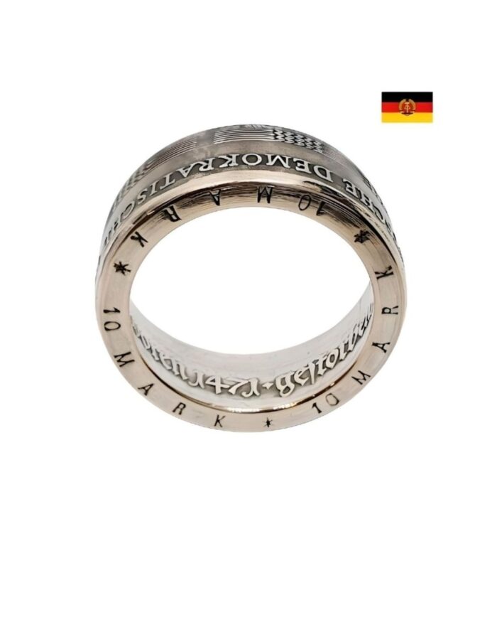 Silber-Münzring aus der DDR 1970 – 1978