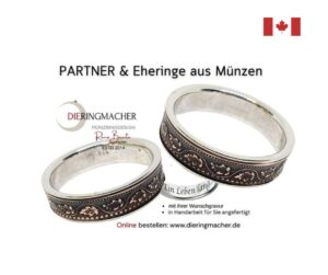 "Partner Eheringe aus canadischen Münzen"<br>wurde zur Wunschliste hinzugefügt