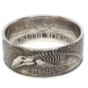 Exklusiver Silberring aus original 10 DM Münze von 2001 Stralsund - Ein echtes Sammlerstück! – Bild 3