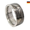 Exklusiver Silberring aus original 10 DM Münze von 2001 Stralsund - Ein echtes Sammlerstück!