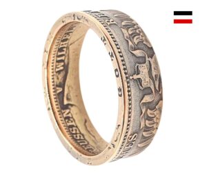 "Einzigartiger Damenring: Goldring, Münzring aus original 20 Goldmark des Kaiserreichs 900er Gold"<br>wurde zur Wunschliste hinzugefügt