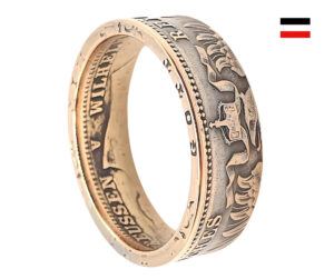 "Einzigartiger Damenring: Goldring, Münzring aus original 20 Goldmark des Kaiserreichs 900er Gold"<br>wurde zur Wunschliste hinzugefügt