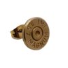 Ohrstecker aus 18k teilvergoldeten Magnum-Patronenhülse