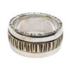 Beeindruckender Silberring mit edlem Hammerschlag-Design und 22Karat Teilvergoldung – Bild 3