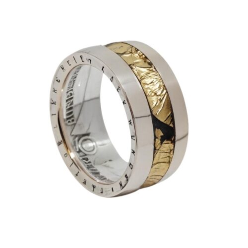 Exklusive Silberringe aus Silbermünze mit 24K Blattgold