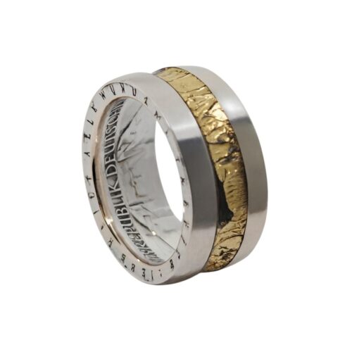 Exklusive Silberringe aus Silbermünze mit 24K Blattgold