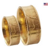 Entdecken Sie unsere personalisierbaren 22 Karat Gold Partnerringe aus 1Unze American Eagle