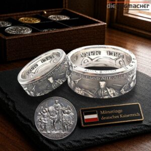 "Münzringe Partnerringe 3 Mark Kaiserreich von 1913"<br>wurde zur Wunschliste hinzugefügt