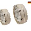 Edle Partnerschaft: Entdecken Sie unsere satinierten Partnerringe aus 5 DM Silbermünzen!