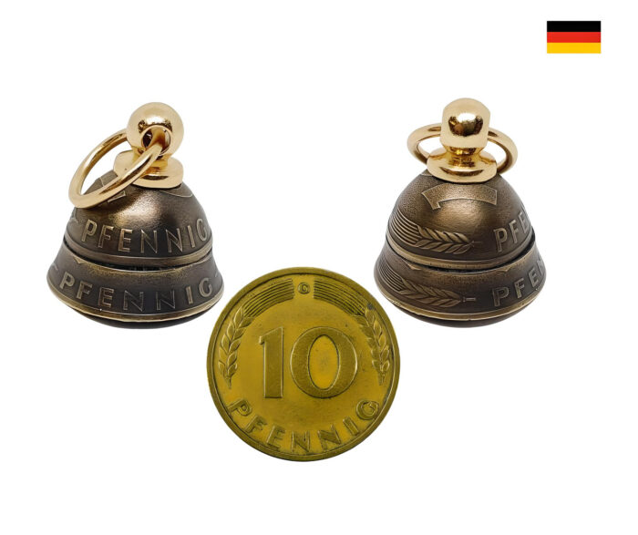 Münzglocke aus 10 Pfennig Münzen