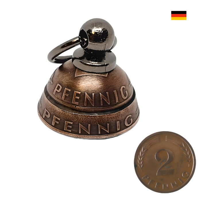 Münzglocke aus original 2 Pfennig – Bild 3