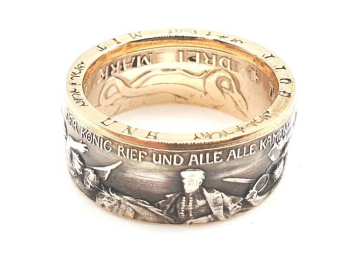 Silberring/Münzring aus dem Kaiserreich von 1913 - – Bild 4