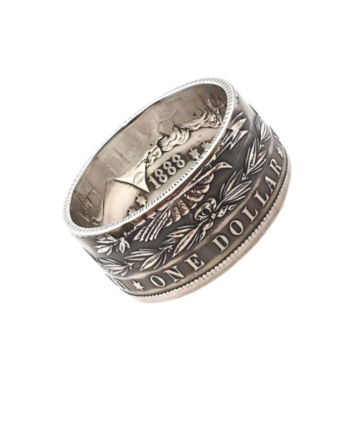 Münzring aus einem 1 Morgan Dollar USA