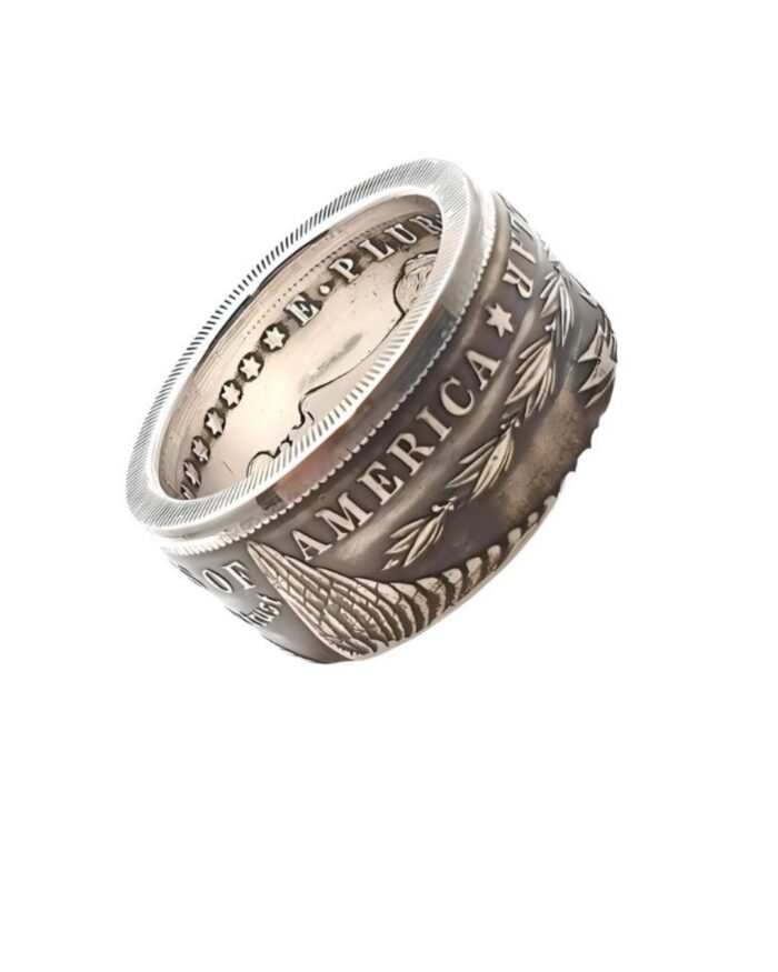 Münzring aus einem 1 Morgan Dollar USA