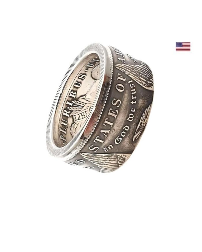 Münzring aus einem 1 Morgan Dollar USA